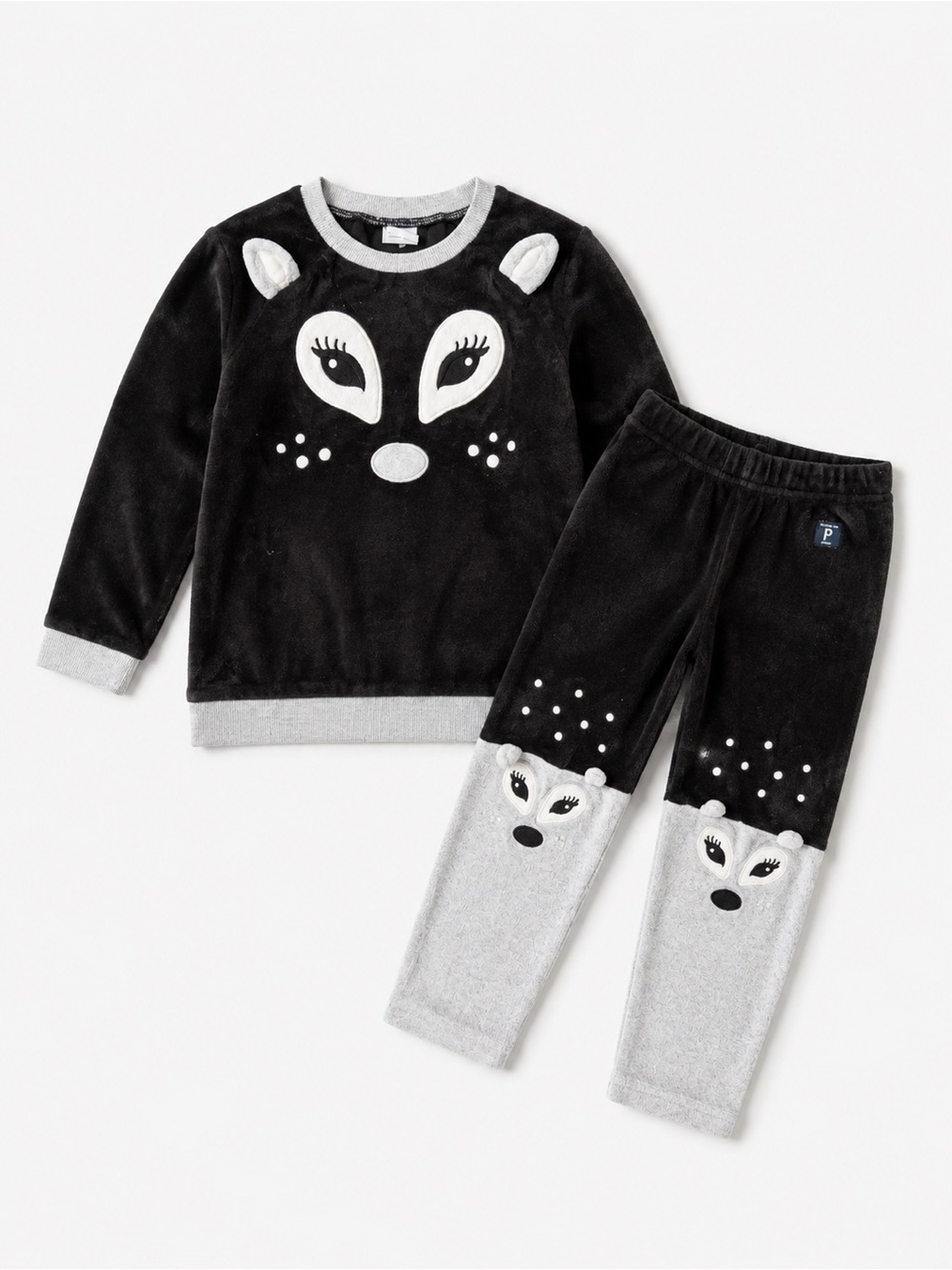 Polarn O. Pyret 3D Deer Velour Set 2–3Y / 98